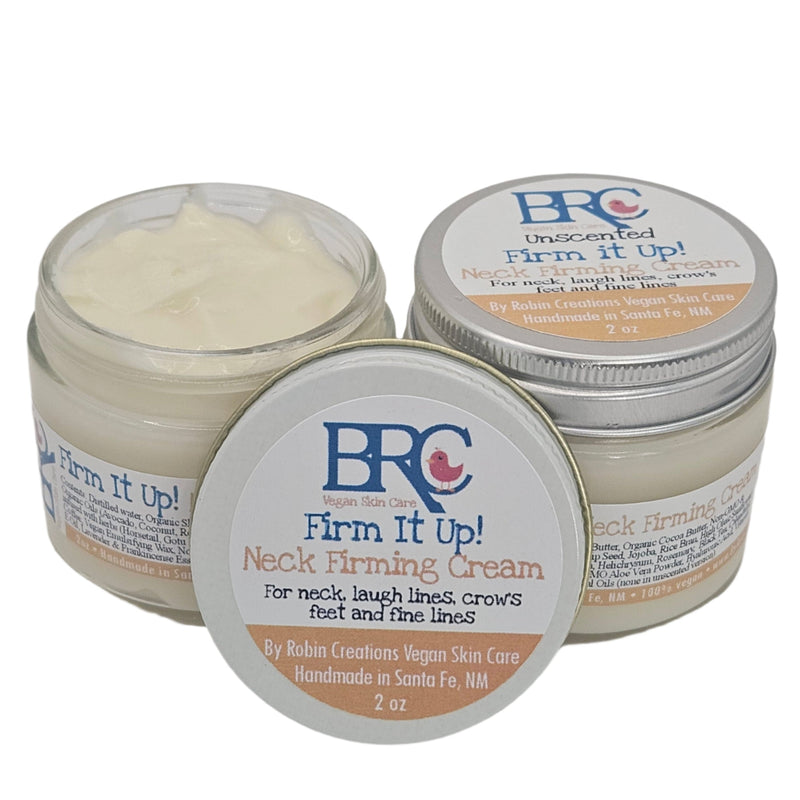 By Robin Creations Firm It Up! Intense Firming Cream for Neck, Chest, Laugh Lines & Crow's Feet Lotion & Moisturizer White Smoke 2oz Glass Jar / Original (Lavender & Frankincense),2oz Glass Jar / Unscented,4oz Refill Pouch / Original (Lavender & Frankincense),4oz Refill Pouch / Unscented