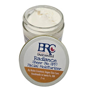 By Robin Creations Radiance Sheer (No SPF) Daily Anti-Aging Facial Moisturizer Lotion & Moisturizer White Smoke Glass Jar (2oz) / Unscented