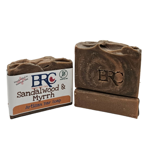 By Robin Creations Sandalwood & Myrrh Natural Artisan Bar Soap Bar Soap White Smoke 1 Bar,4 Bars