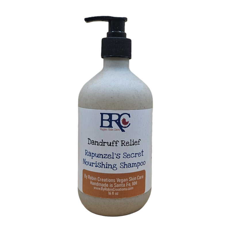 By Robin Creations Rapunzel's Secret Liquid Soothing Dandruff Relief Shampoo Shampoo White Smoke 16 oz Biodegradable Pump Bottle