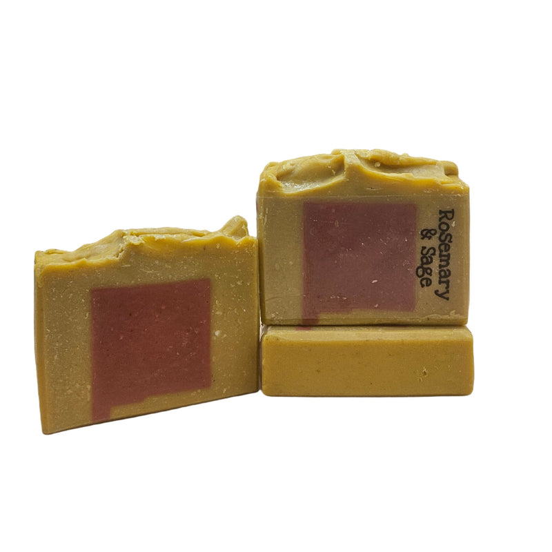 By Robin Creations Rosemary & Sage New Mexico State Artisan Bar Soap Bar Soap White Smoke 1 Bar,4 Bars