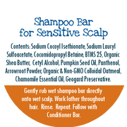 By Robin Creations Extra Gentle Shampoo Bar for Sensitive Scalp Shampoo White Smoke 1 Refill Bar (no tins or trays),1 Bar with Bamboo Tray,1 Bar with Storage Tin