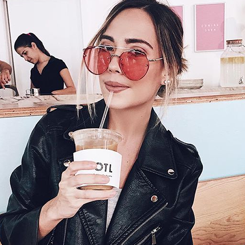 zeroUV Retro Modern Rimless Flat Color Lens Aviator Sunglasses A826 Sunglasses Black Silver Yellow,Silver Blue,Silver Red,Gold Pink,Gold Purple
