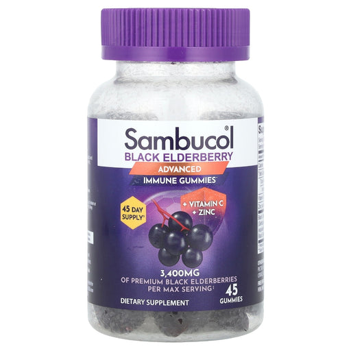 Sambucol Sambucol® Black Elderberry Immune Gummies – Advanced Formula Vitamins & Supplements White Smoke