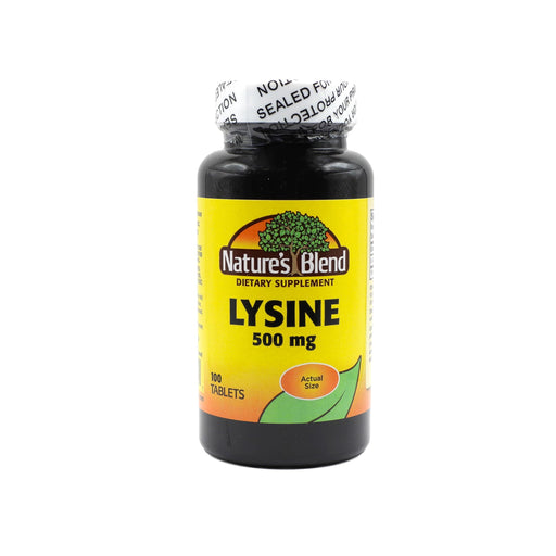 Nature's Blend Nature's Blend® L-Lysine – 500 mg – 100 Tablets Vitamins & Supplements White Smoke
