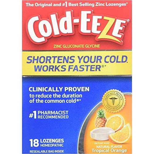 Cold Eeze Cold Eeze Remedy, Lozenges, Tropical Orange Flavor Medicine & Drugs Royal Blue