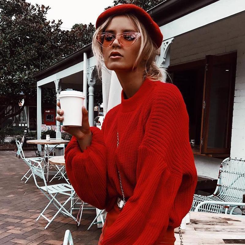 zeroUV Women's Retro 1990's Narrow Flat Color Tone Lens Cat Eye Sunglasses C524 Sunglasses Dark Red Pink Pink,Yellow Blue,Clear Purple,Clear Red,Blue Blue,Red Pink,Clear Yellow,Peach Pink Pink