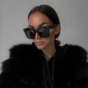zeroUV Bold Oversize Horned Rim Flat Lens Sunglasses A101 Sunglasses Black Matte Black Smoke,Shiny Tortoise Amber,Shiny Black Lavender,Creme Brown,Shiny Brown Brown,Blue Blue,Red Clear Tinted,White Green,Shiny Black Smoke