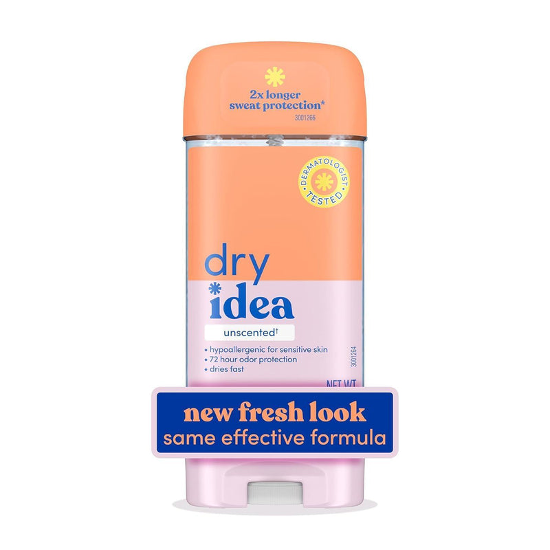 Dry Idea Dry Idea Antiperspirant & Deodorant Clear Gel, Unscented 3 Oz Deodorant White Smoke