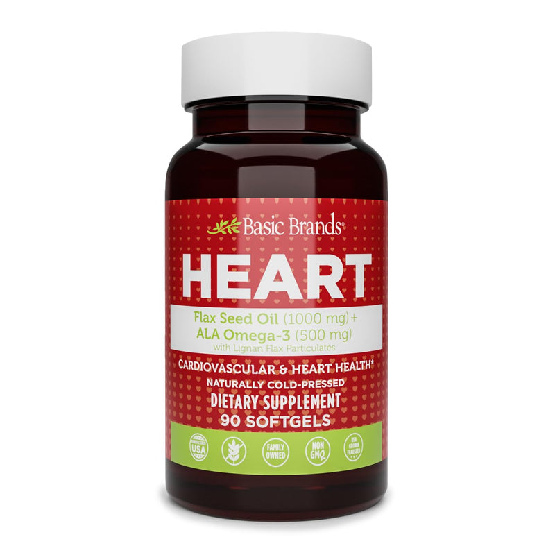 Basic Organics Basic Organics Flax Seed Oil Softgels Seeds White Smoke