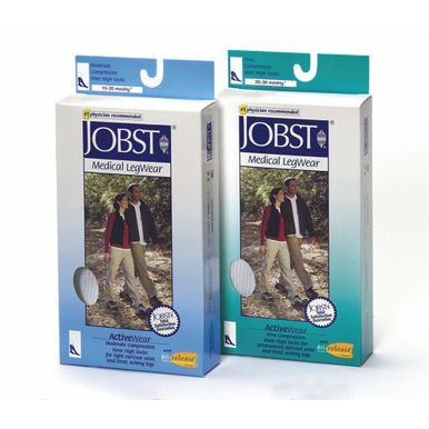 Jobst Jobst ActiveWear Knee High 15-20 mmHg Health & Beauty White Smoke