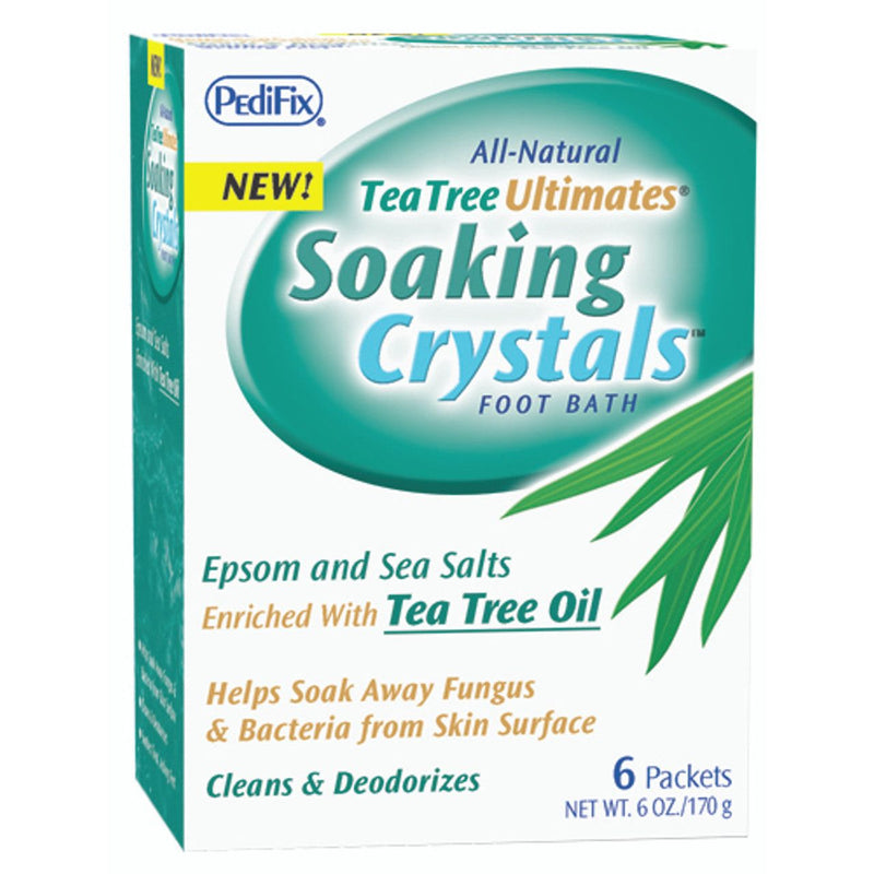 PediFix PediFix All-Natural Tea Tree Ultimates Soaking Crystals Foot Bath 6ct Foot Care White Smoke
