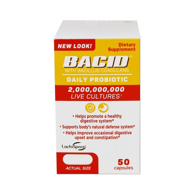 Bacid Bacid Daily Probiotic Dietary Supplement For Digestive Health Vitamins & Supplements Lavender