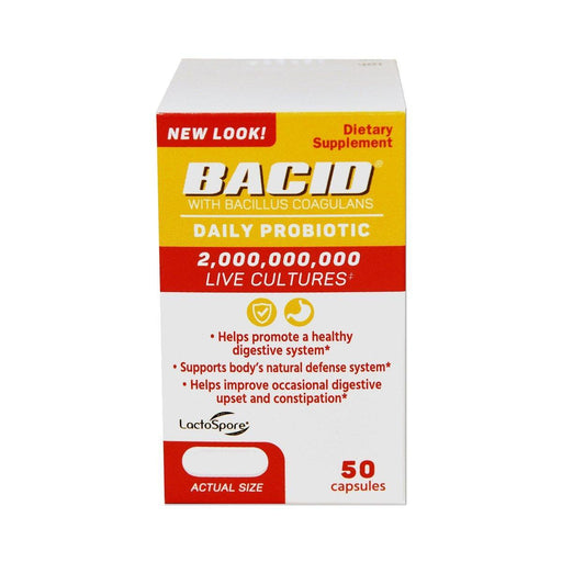 Bacid Bacid Daily Probiotic Dietary Supplement For Digestive Health Vitamins & Supplements Lavender