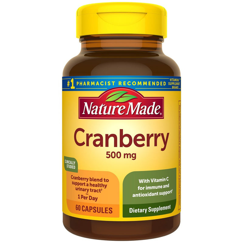 Nature Made Nature Made Cranberry 500mg Capsules - 60ct Herbal Supplements White Smoke