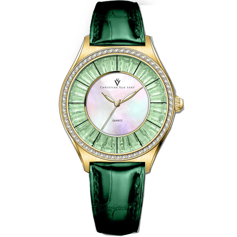 Bids.com Christian Van Sant Women's Luna Watches White Smoke