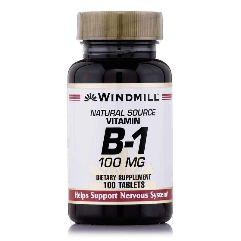 Windmill Windmill Vitamin B-1 100 Mg Tablets Vitamins & Supplements Lavender
