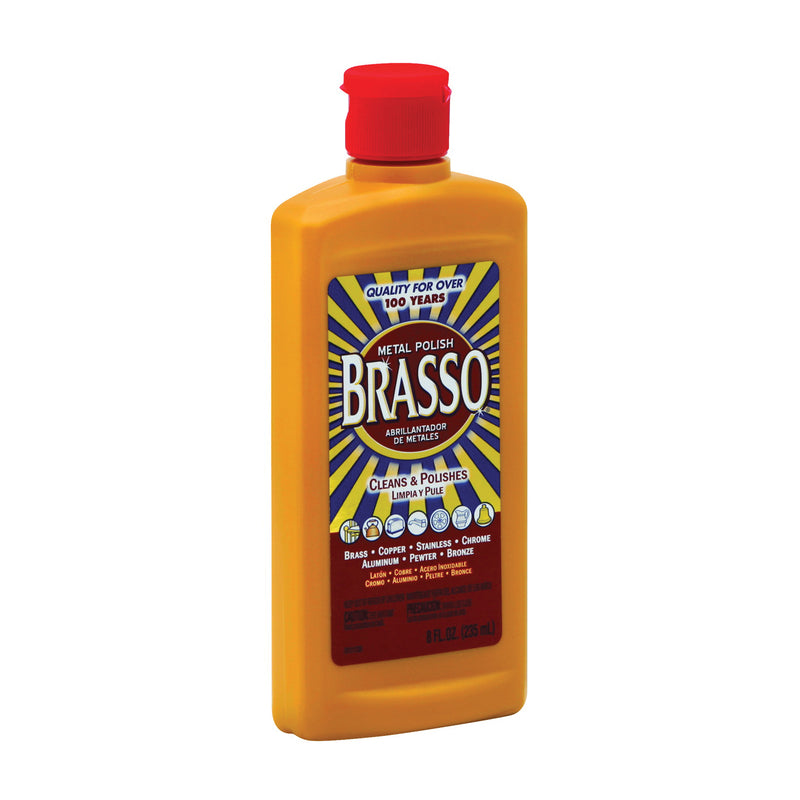 Brasso Brasso Metal Surface Polish, 8 Oz Bottle Furniture Cleaners & Polish White Smoke