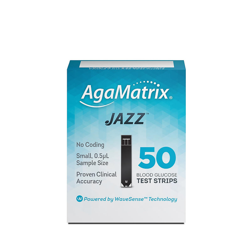 AgaMatrix AgaMatrix Jazz Test Strips - 100ct Blood Glucose Test Strips Lavender