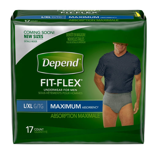 Depend Depend Fit-Flex Underwear, For Men, Maximum Absorbency, L/XL Personal Care Dark Green