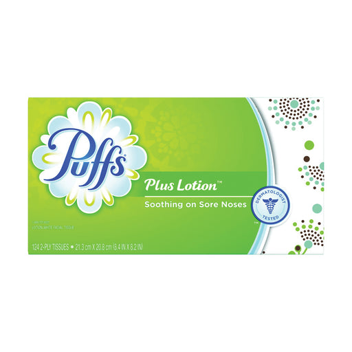 Puffs Puffs Cleansing Tissue - Plus Lotion White Facial Tissues - 124 Ea/Pack Facial Tissues White Smoke