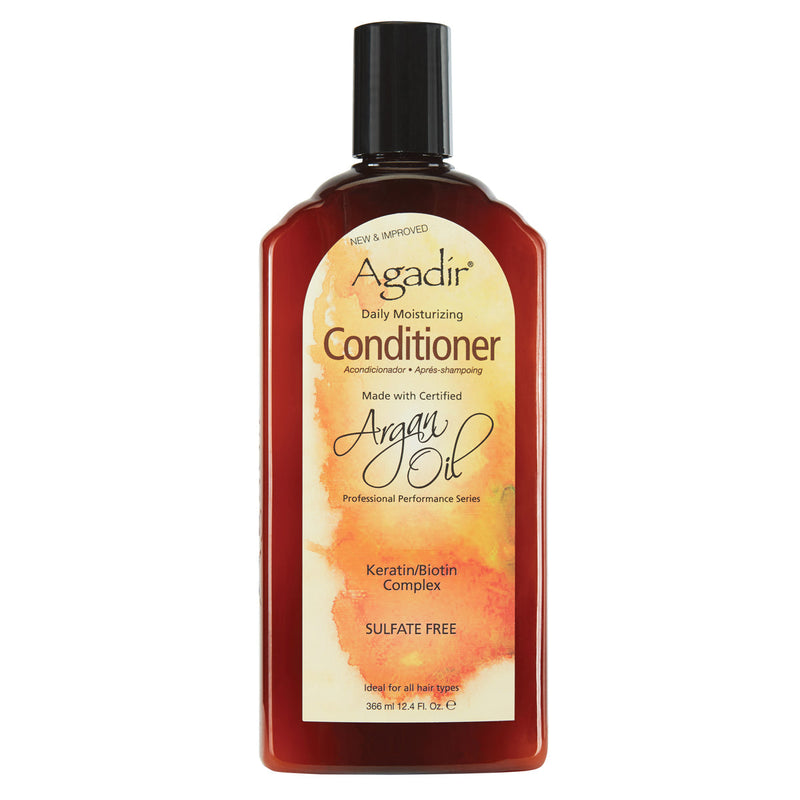 VIP Extensions Agadir Argan Oil Daily Moisturizing Sulfate-Free Conditioner, 33.8 oz Conditioner White Smoke