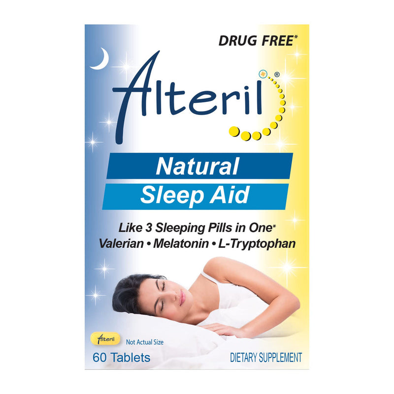 Alteril Alteril Sleep Aid All Natural Tablets With L-Tryptophan Sleeping Aids White Smoke