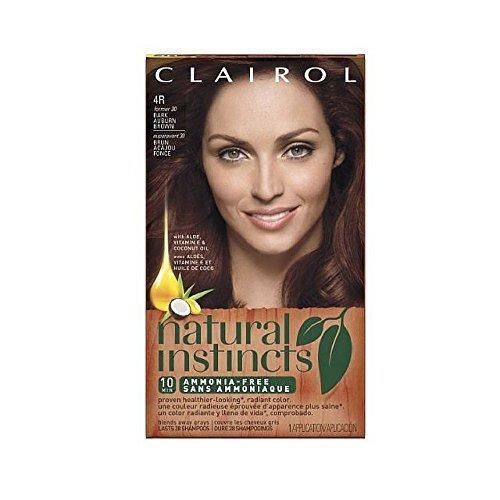 Natural Instincts Natural Instincts Clairol 30, Rosewood, Dark Auburn Brown 1 Kit Hair Color Black