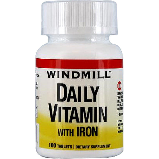 Windmill Windmill Daily Vitamin With Iron Tablets 100ct Vitamins & Supplements Gray