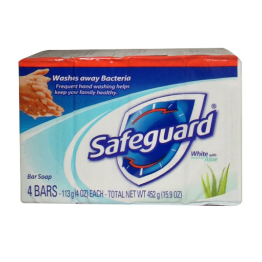 Safeguard Safeguard Bar Soap, Fresh Clean Scent With Aloe Bar Soap Light Gray