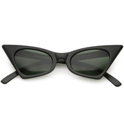 zeroUV Women's Retro High Pointed Cat Eye Sunglasses C583 Sunglasses White Smoke Red Smoke,Black Smoke,Matte Black Green,White Smoke,Blue / Smoke,Purple / Smoke
