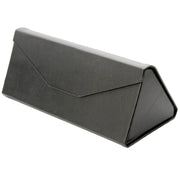 zeroUV Modern Low Profile Tri Folding Triangle Sunglasses Case Accessories White Smoke Matte Black,Shiny Black
