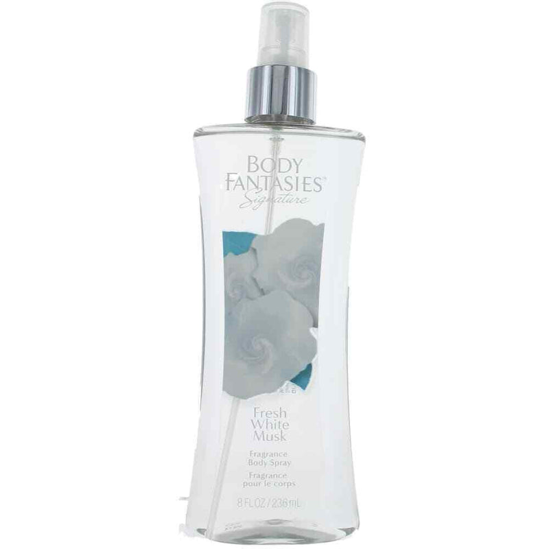 Parfums De Coeur Body Fantasies Signature White Musk Fragrance Body Spray, Clean & Fresh Floral Scent, 8 fl oz Perfume & Cologne White Smoke