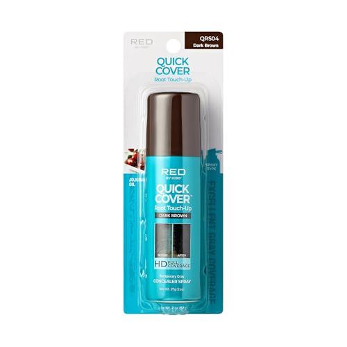 Red By Kiss Dark Brown Root Touch-Up Spray, 2oz