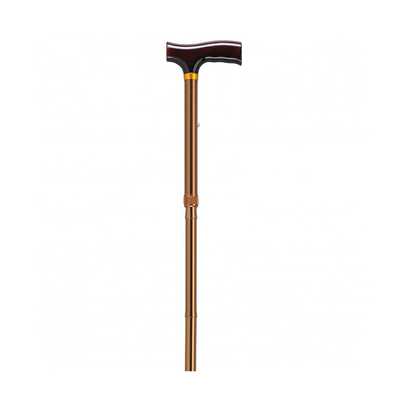 Drive Medical Drive Medical Lightweight Adjustable Bronze Folding Cane With T Handle Canes & Walking Sticks White Smoke