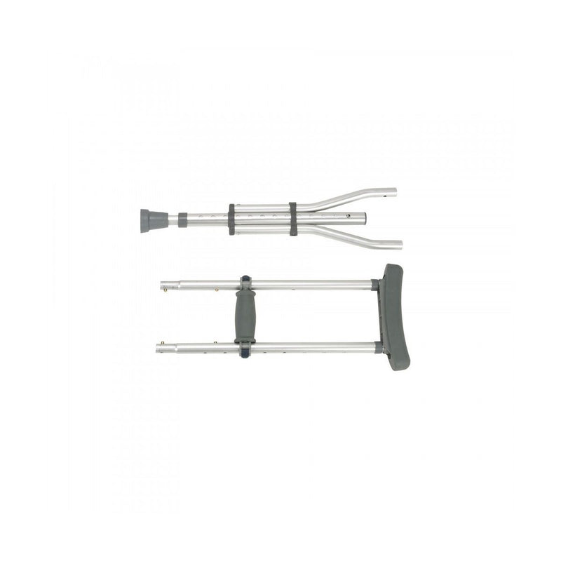 Drive Medical Drive Medical Knock Down Universal Aluminum Crutches Crutches White Smoke