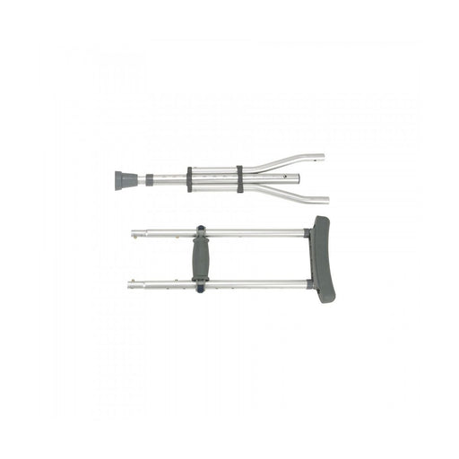 Drive Medical Drive Medical Knock Down Universal Aluminum Crutches Crutches White Smoke