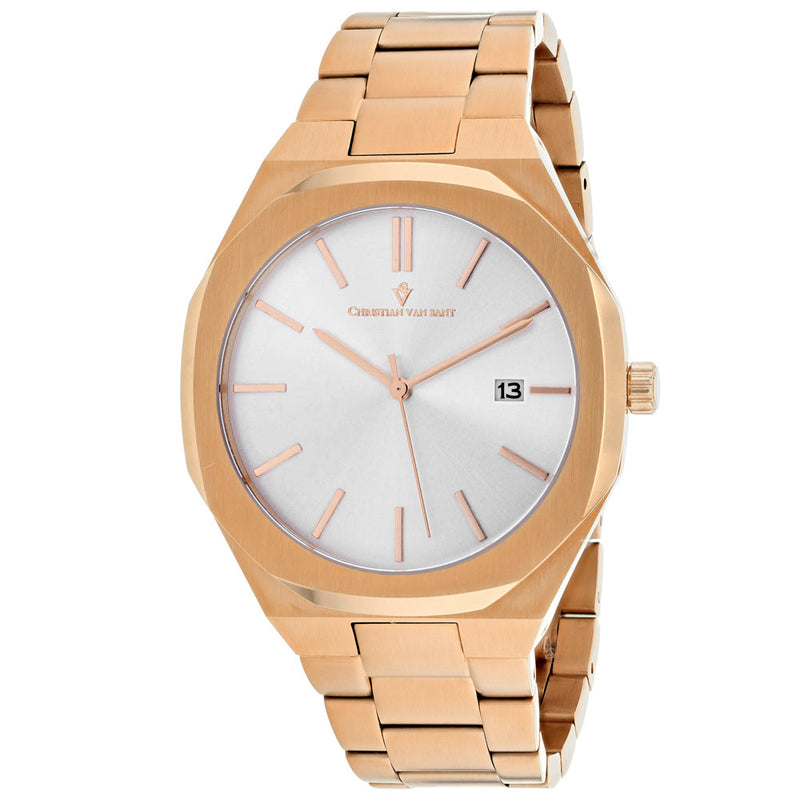 Bids.com Christian Van Sant Men's Octavius Slim Watches White Smoke
