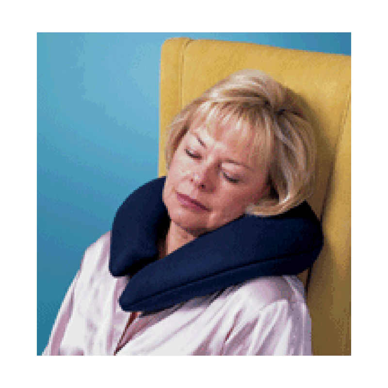 Hermell Hermell Pillow Neck Buckwheat Navy Crescent, Model No : Mj1635 Pillows Cornflower Blue