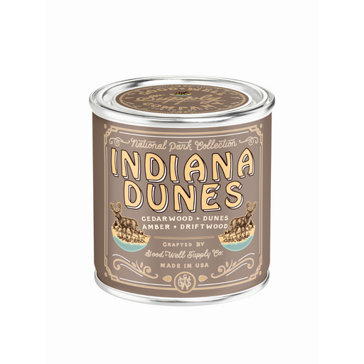 Good & Well Supply Co Indiana Dunes National Park Candle Candles Rosy Brown Half Pint / 8oz / Cotton Wick,Pint / 14oz / Cotton Wick