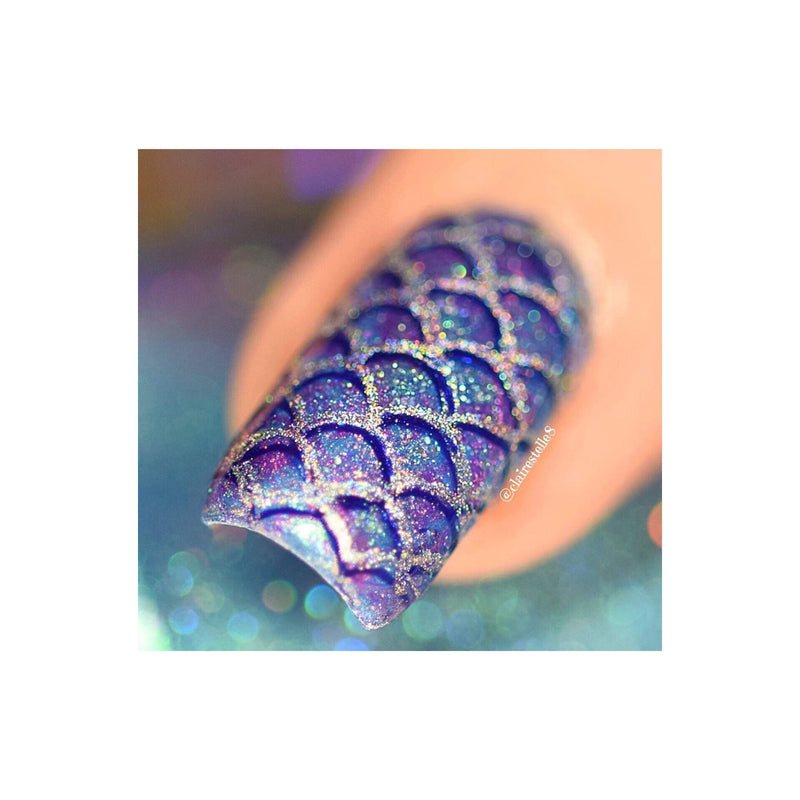 UberChic Beauty Mermaid Life Stamping Plate Slate Gray