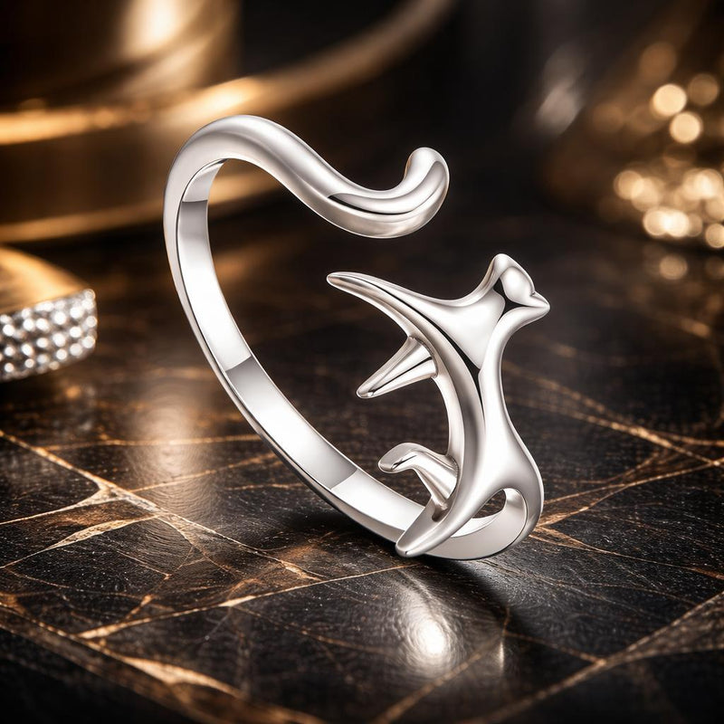 Bids.com 925 Sterling Silver Oxidized Ring for Women Rings Black