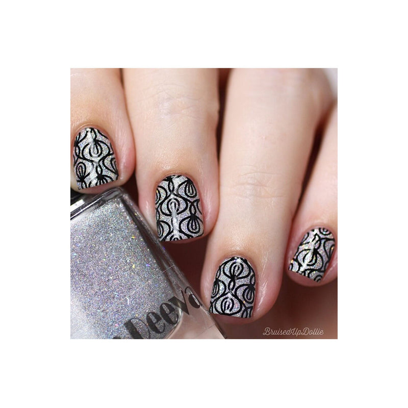 UberChic Beauty Collection 28 Stamping Plate Light Gray