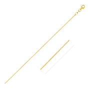 Bids.com Double Extendable Cable Chain in 14k Yellow Gold (1.0mm) Necklaces White Smoke 18 / Yellow Gold