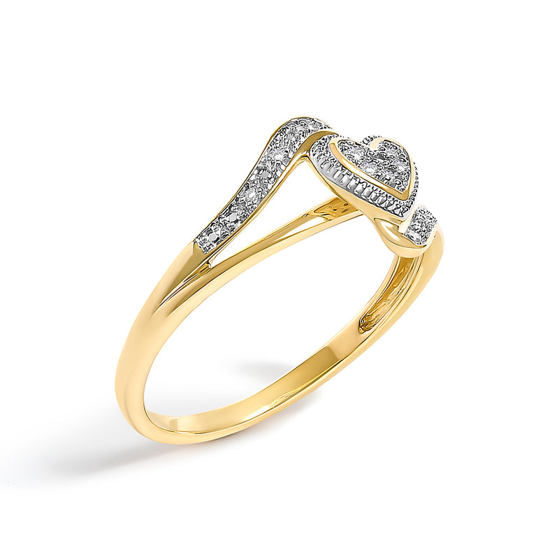 Bids.com 10K Yellow Gold Diamond Accent Filigree Heart Promise Ring (I-J Color, I3 Clarity)- Size 7 Rings White Smoke 7 / Yellow.Gold,6 / Yellow.Gold,8 / Yellow.Gold,9 / Yellow.Gold,6.5 / Yellow.Gold,7.5 / Yellow.Gold,8.5 / Yellow.Gold,9.5 / Yellow.Gold