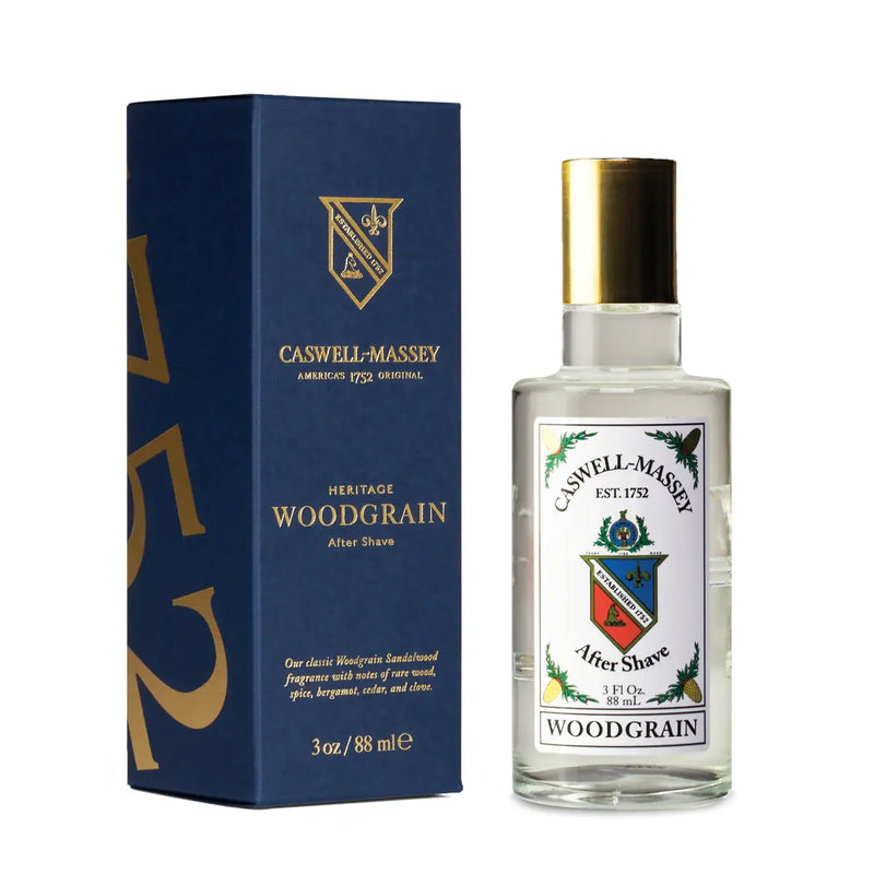 Caswell Massey Caswell-Massey Gold Cap After Shave 3 oz Collection Aftershave White Smoke Woodgrain Sandalwood