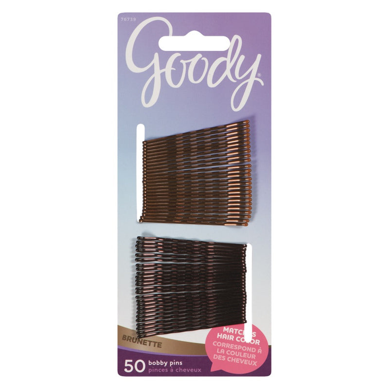 Goody Goody Colour Collection Metallic Finish Bobby Pin, Brunette Hair Care Dark Slate Gray