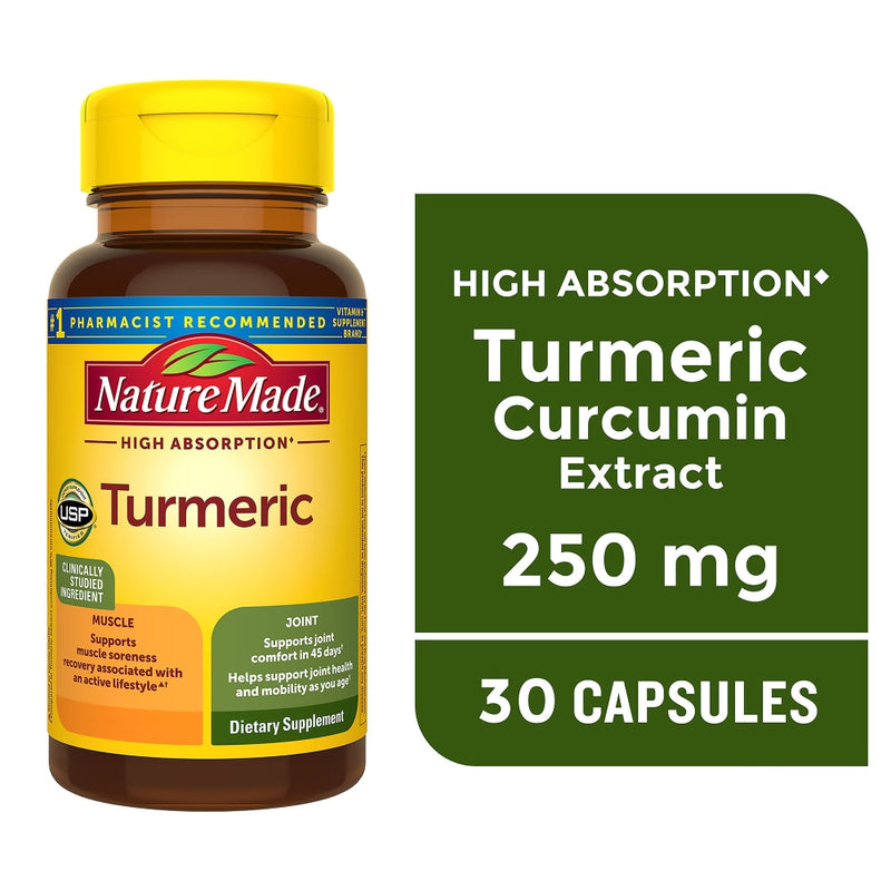 Nature Made Nature Made High Absorption Turmeric Capsules Vitamins & Supplements White Smoke