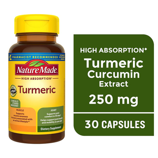 Nature Made Nature Made High Absorption Turmeric Capsules Vitamins & Supplements White Smoke