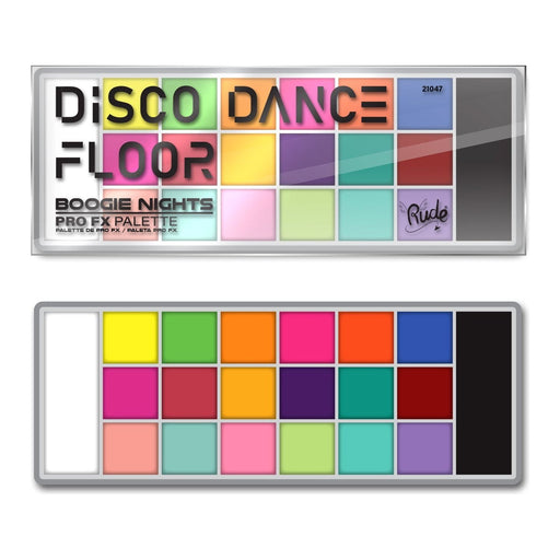 Rude Cosmetics Disco Dance Floor ProFX Palette - Boogie Nights Makeup Gray Boogie Nights